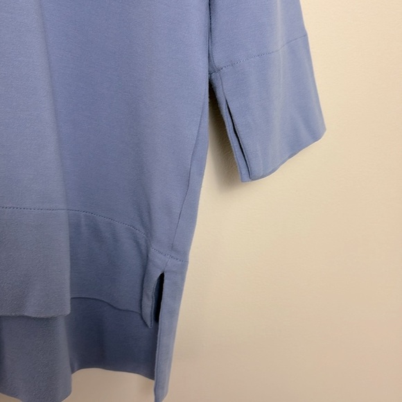 J. Jill Ponte 3/4 Length Sleeve Top Dusty Blue Size M - Picture 4 of 8